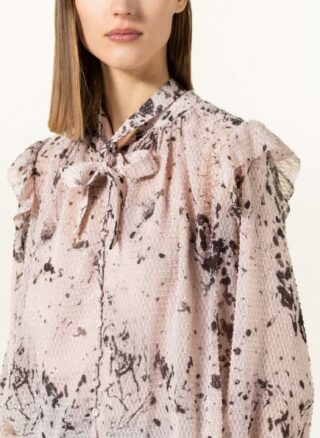 ALL SAINTS Lara Portland Schluppenbluse Damen, Pink