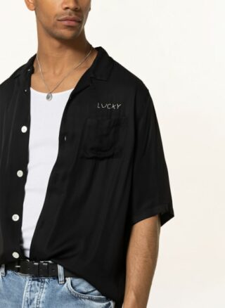 ALL SAINTS Lucky Casual-Hemd Herren, Schwarz