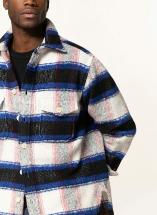 ALL SAINTS Rayado Overshirt Herren, Weiß