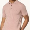 ALL SAINTS Reform Piqué-Poloshirt Herren, Pink
