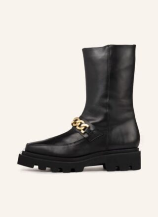 ALOHAS Biker Boots Damen, Schwarz