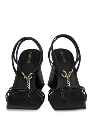 ALOHAS Cactus Sandaletten Damen, Schwarz