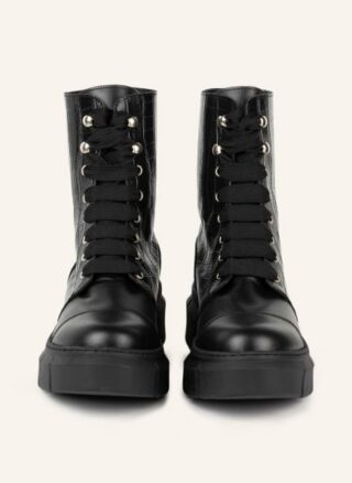ALOHAS Can Can Schnürboots Damen, Schwarz