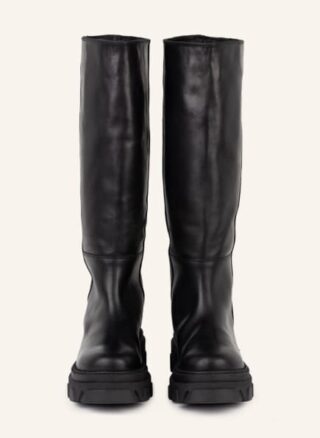 ALOHAS Katiuska Plateau-Stiefel Damen, Schwarz