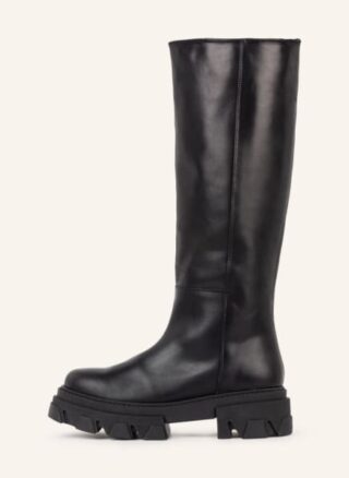ALOHAS Katiuska Plateau-Stiefel Damen, Schwarz