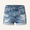 AMERICAN EAGLE Jeans-Shorts Damen, Blau