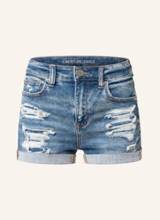 AMERICAN EAGLE Jeans-Shorts Damen, Blau