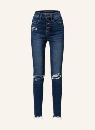 AMERICAN EAGLE Skinny Jeans Damen, Blau
