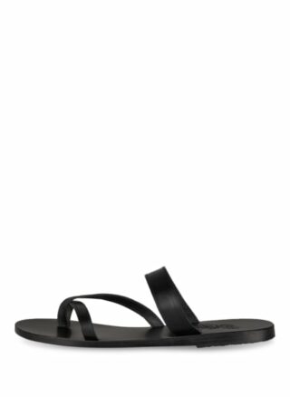 ANCIENT GREEK SANDALS Daphnae Zehentrenner Damen, Schwarz