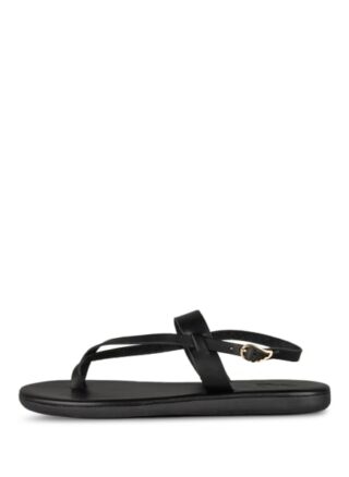 ANCIENT GREEK SANDALS Melpo Riemchensandalen Damen, Schwarz