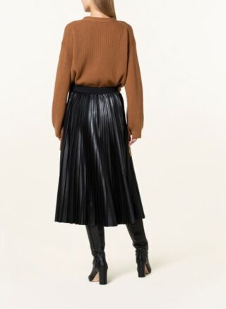 ANTONELLI firenze Plisseerock Damen, Schwarz