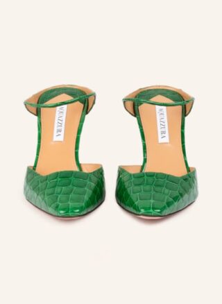 AQUAZZURA Iconic Slingpumps Damen, Grün