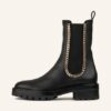 AQUAZZURA Mason Biker Boots Damen, Schwarz