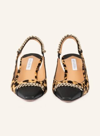 AQUAZZURA Nikki Slingpumps Damen, Braun