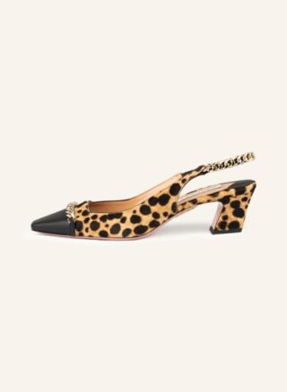 AQUAZZURA Nikki Slingpumps Damen, Braun