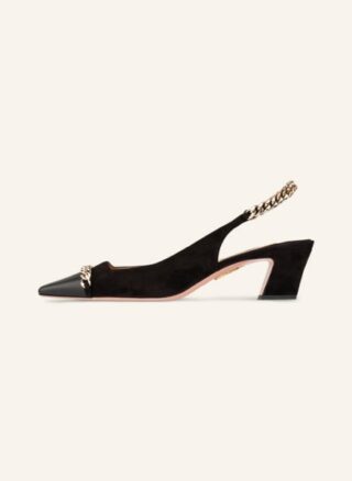 AQUAZZURA Nikki Slingpumps Damen, Schwarz