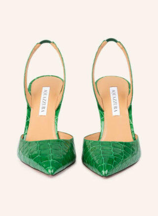 AQUAZZURA So Nude Slingpumps Damen, Grün