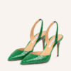 AQUAZZURA So Nude Slingpumps Damen, Grün
