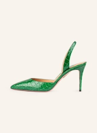 AQUAZZURA So Nude Slingpumps Damen, Grün