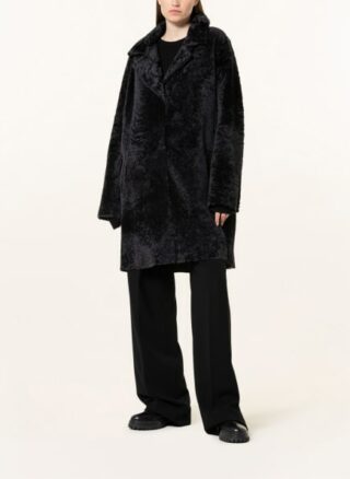 ARMA Manila Lammfellmantel Damen, Grau
