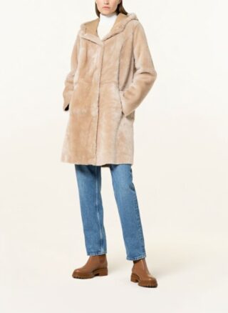 ARMA Sama Lammfellmantel Damen, Beige
