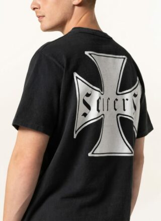 ASKYURSELF Selfers Cross T-Shirt Herren, Schwarz