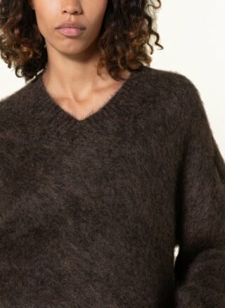 Acne Studios Oversized-Pullover Damen, Braun