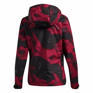Adidas Camo Regenjacke Damen, Schwarz