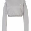 Adidas Crop Crew Sweatshirt Damen, Grau