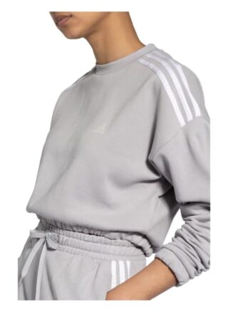 Adidas Crop Crew Sweatshirt Damen, Grau