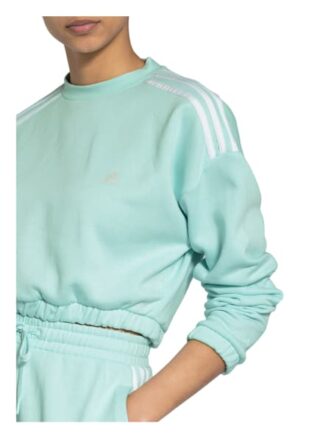 Adidas Crop Crew Sweatshirt Damen, Grün