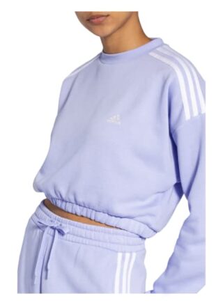 Adidas Crop Crew Sweatshirt Damen, Lila