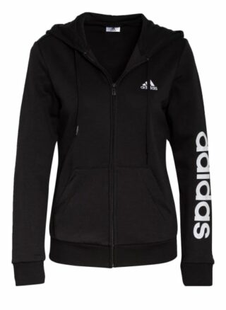 Adidas Essentials Linear Strickjacke Damen, Schwarz