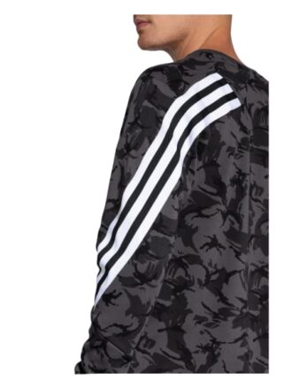 Adidas M Fi Camo Crew Sweatshirt Herren, Grau
