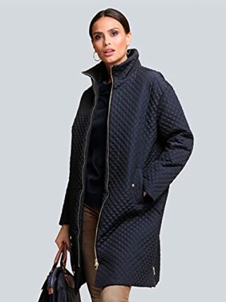 Alba Moda Steppmantel Damen, Schwarz