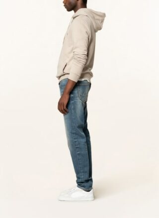 Alberto Slipe Tapered Jeans Herren, Blau