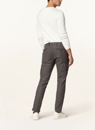 Alberto Wind Cargohose Herren, Braun