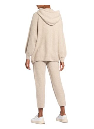 American vintage Domy Strick-Hoodie Damen, Beige