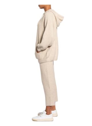 American vintage Domy Strick-Hoodie Damen, Beige