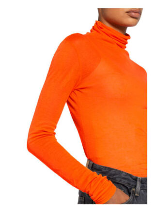 American vintage Mas Rollkragenshirt Damen, Orange