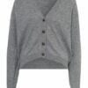 American vintage Tad Strickjacke Damen, Grau