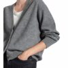 American vintage Tad Strickjacke Damen, Grau