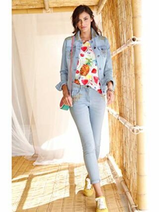 Amy Vermont Jeansjacke Damen, Blau
