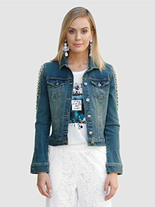 Amy Vermont Jeansjacke Damen, Blau