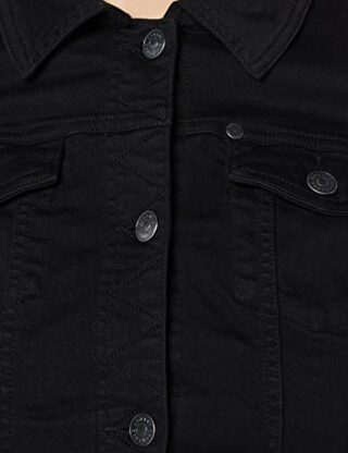 Armani Exchange 8 6 Ounces Jeansjacke Damen, Schwarz