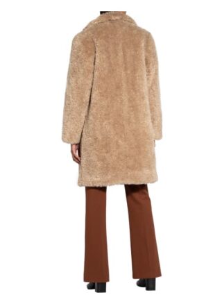 B & L Kunstfell-Mantel Damen, Beige