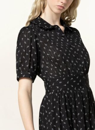 BA&SH Eddy Kleid in A-Linie Damen, Grau