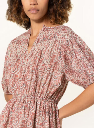 BA&SH Iris Kleid in A-Linie Damen, Beige