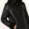 BE EDGY Bealora Lederjacke Damen, Schwarz