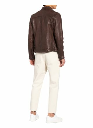 BE EDGY Beeduard Lederjacke Herren, Braun